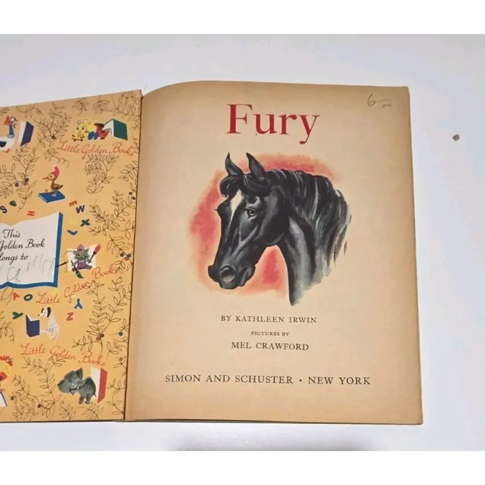 Fury, A Little Golden Book,1957 (VINTAGE Western)
